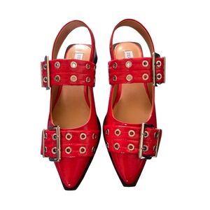 Steve Madden Red Slip On Slingback Women's Flats / Shoes Size 8